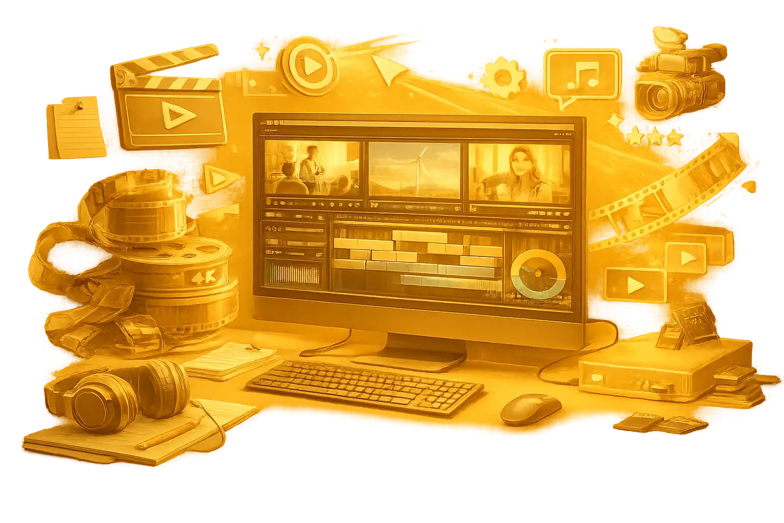 Montage des rushs en post-production chez ABRID Films